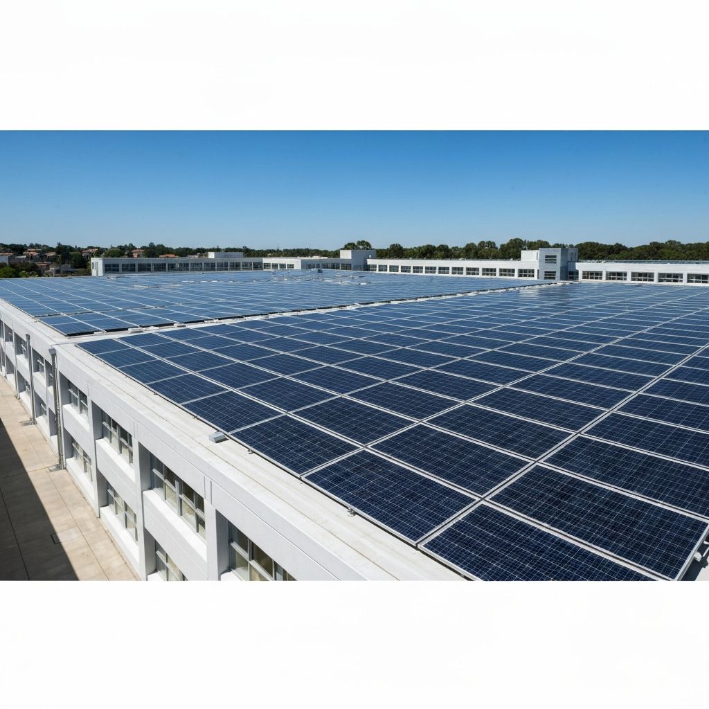 Educational facility with large solar installation